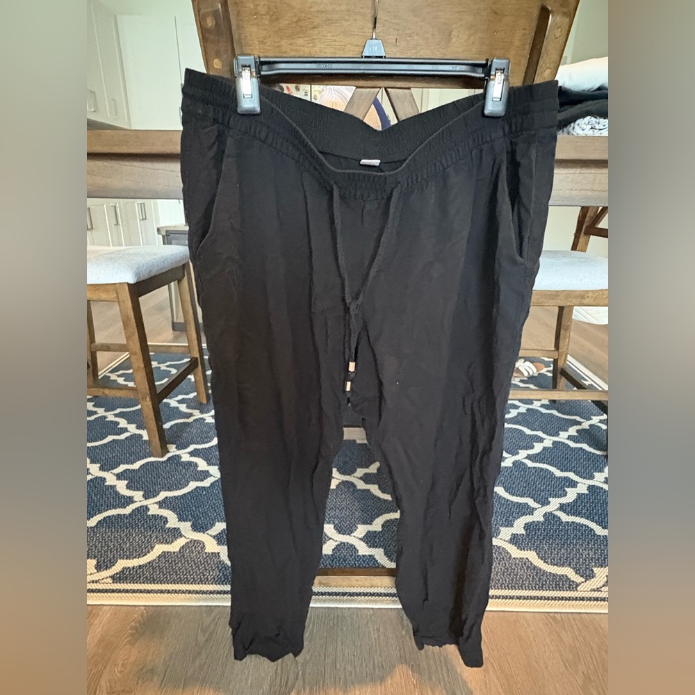 Old Navy • Lightweight Black Drawstring Pants * Sz. Large